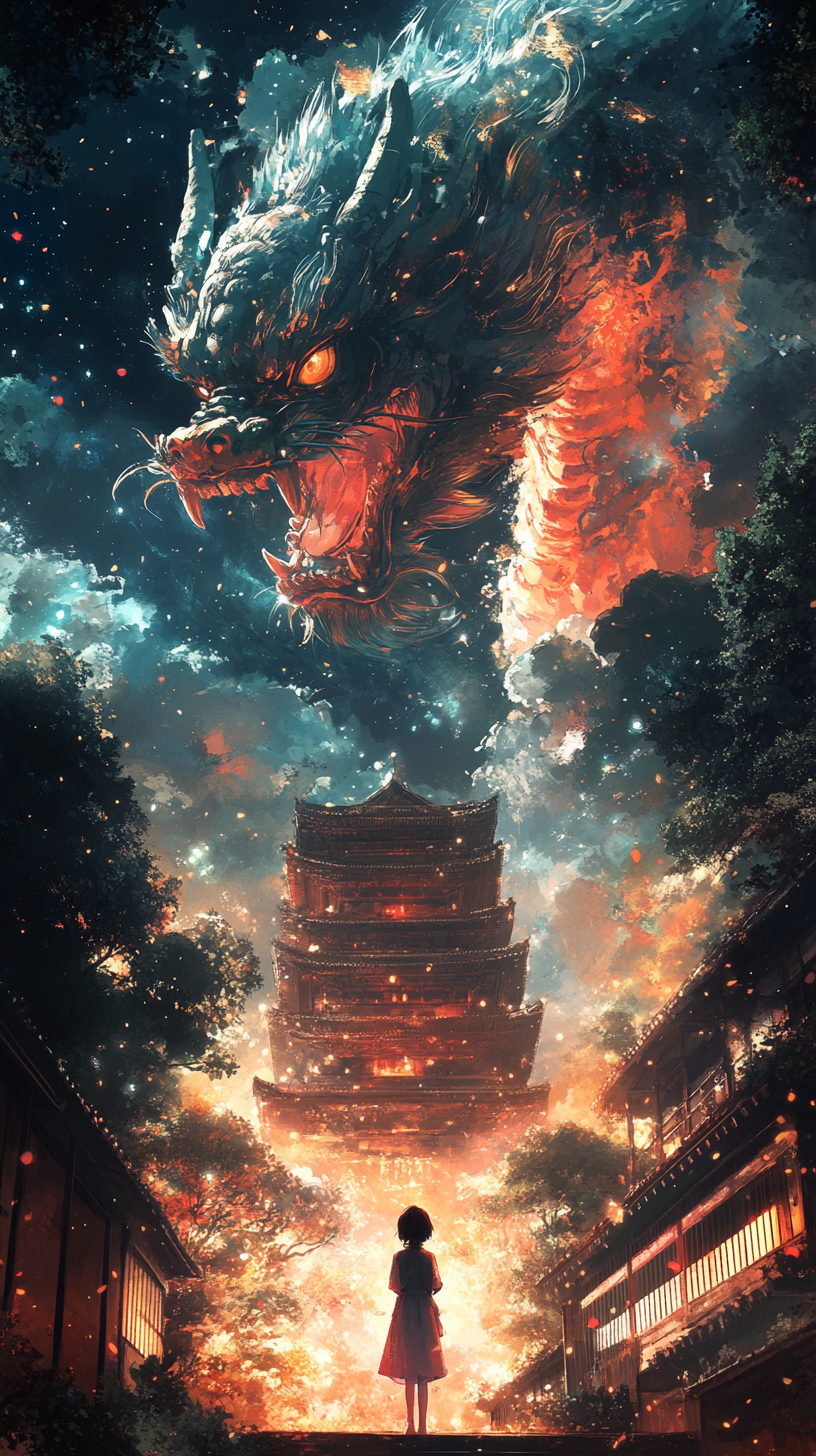 Dragon above Monastery